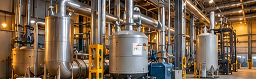 Industrial heat recovery plant
